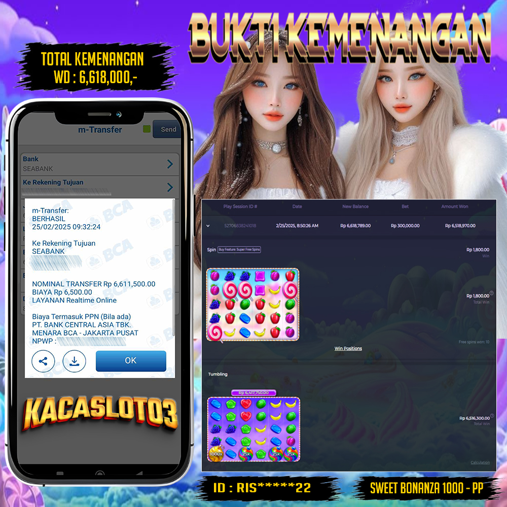 KACASLOT03 Bukti Kemenangan SWEET BONANZA 1000 – PRAGMATIC PLAY