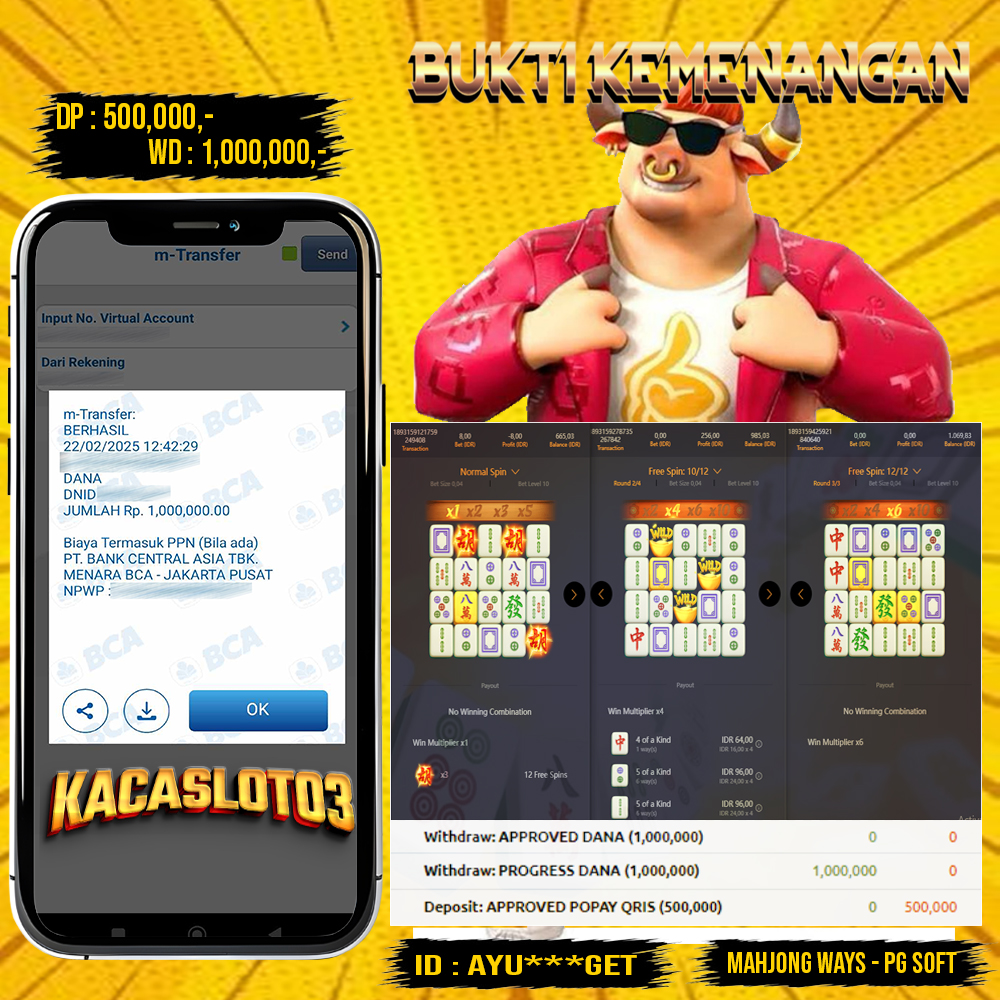 KACASLOT03 Bukti Kemenangan MAHJONG WAYS – PG SOFT