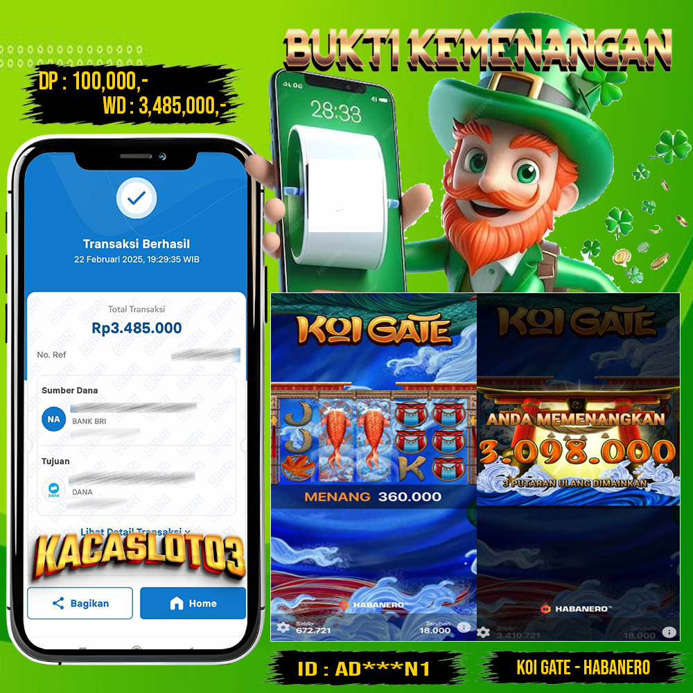 KACASLOT03 Bukti Kemenangan KOI GATE HABANERO