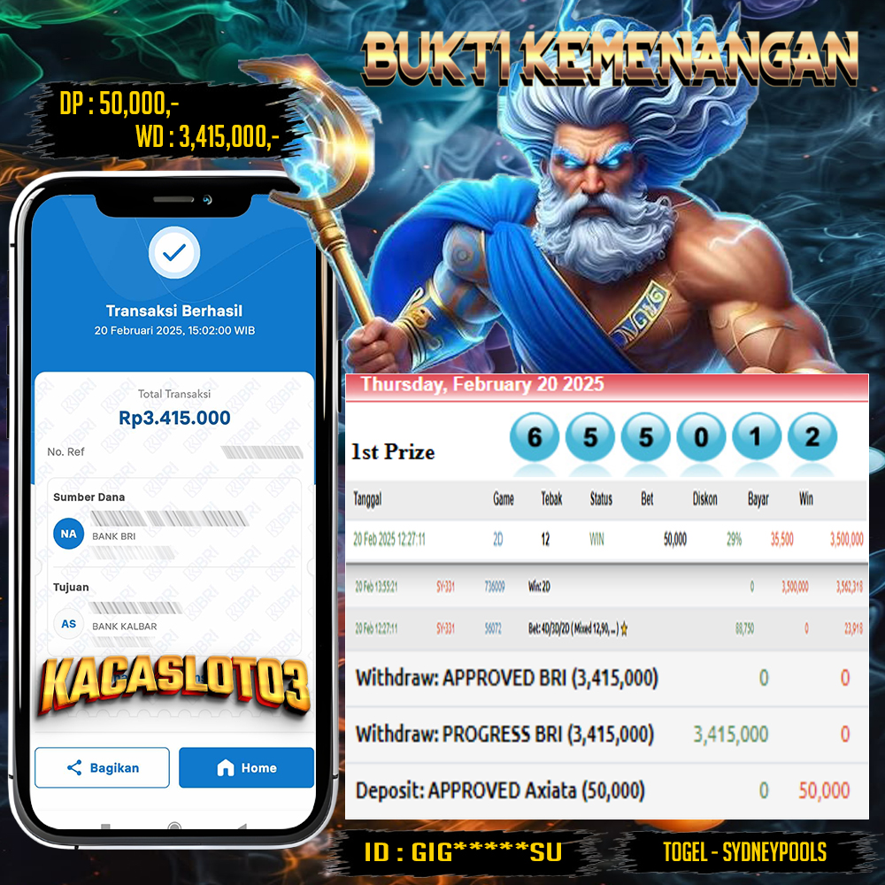 KACASLOT03 Bukti Kemenangan TOGEL – SYDNEYPOOLS