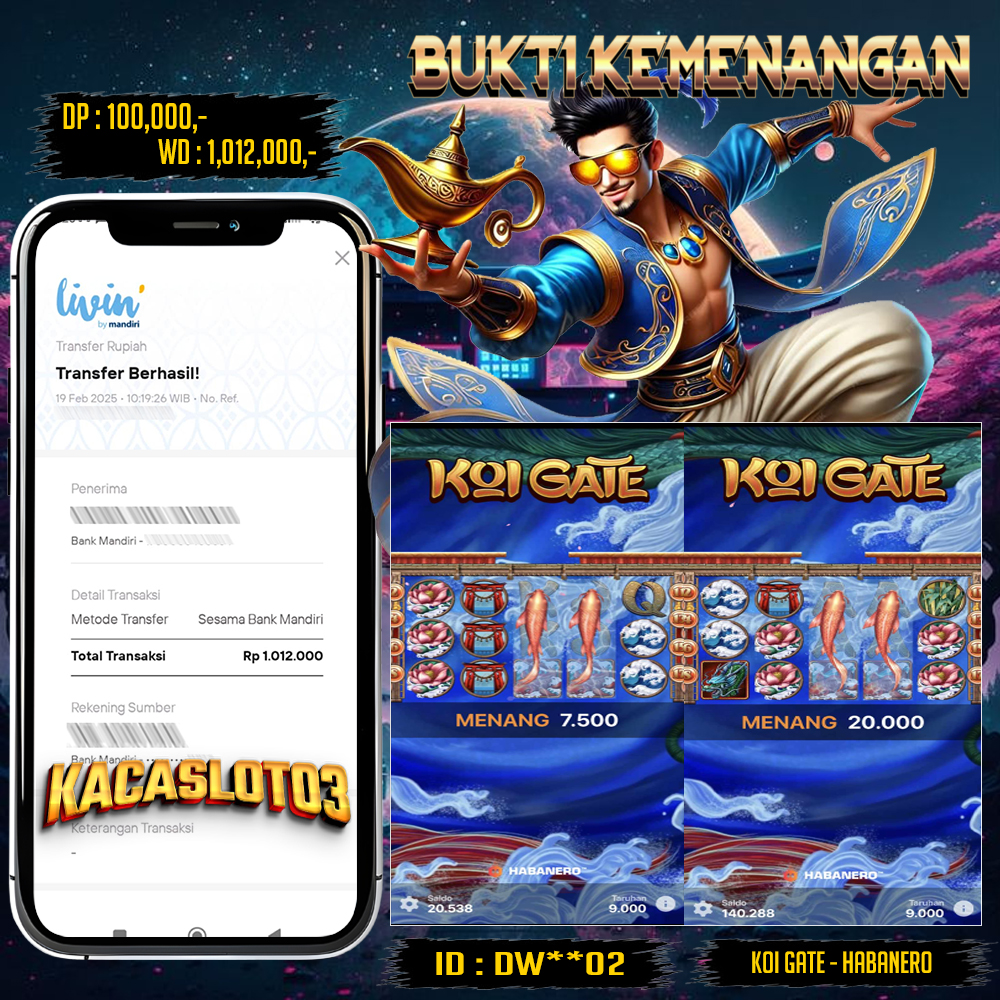 KACASLOT03 Bukti Kemenangan Habanero KOI GATE