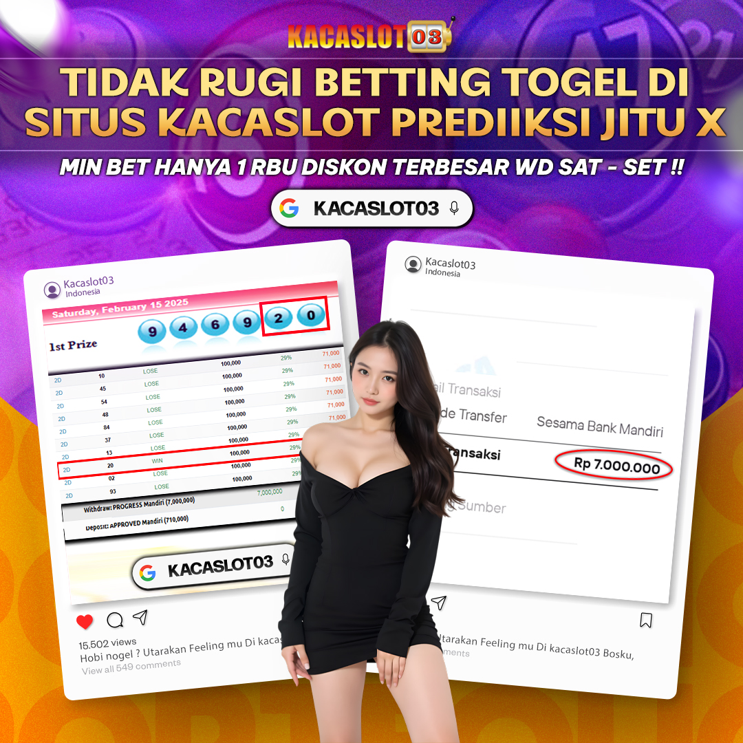 KACASLOT03 Bukti Kemenangan Togel SYDNEY