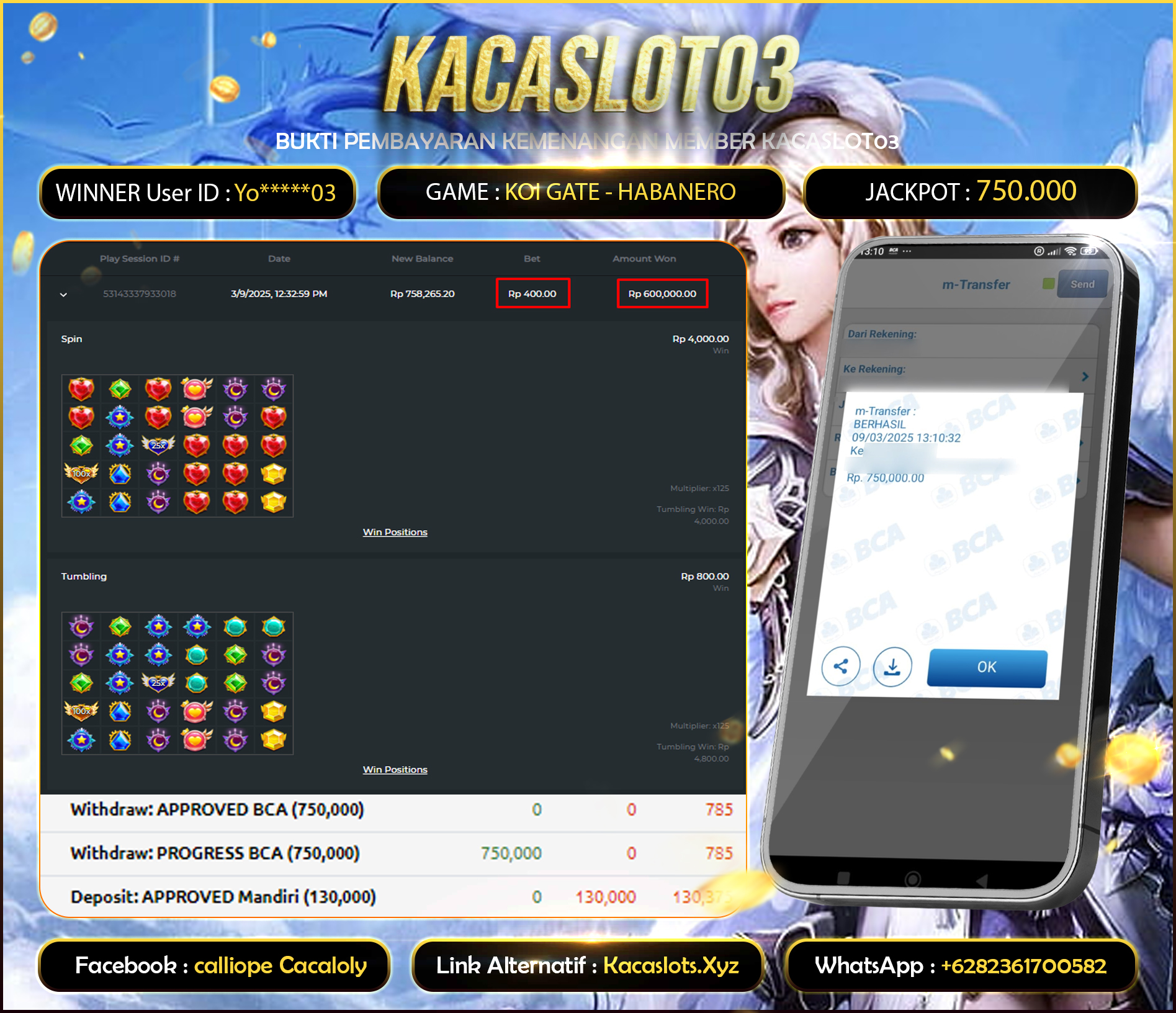 KACASLOT03 Bukti Kemenangan PragmaticPlay STARLIGHT PRINCESS 1000