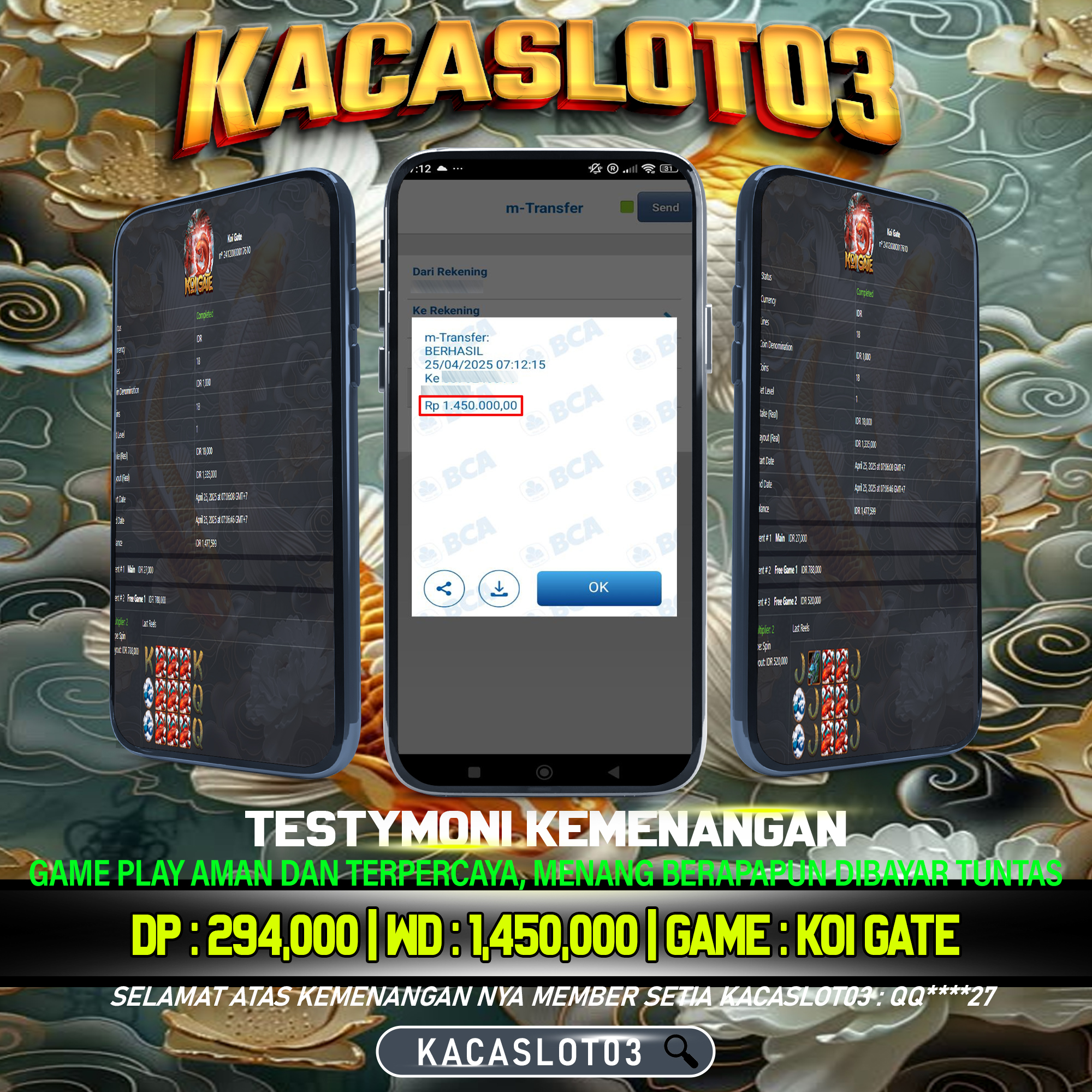 KACASLOT03 Bukti Kemenangan HABANERO – KOI GATE