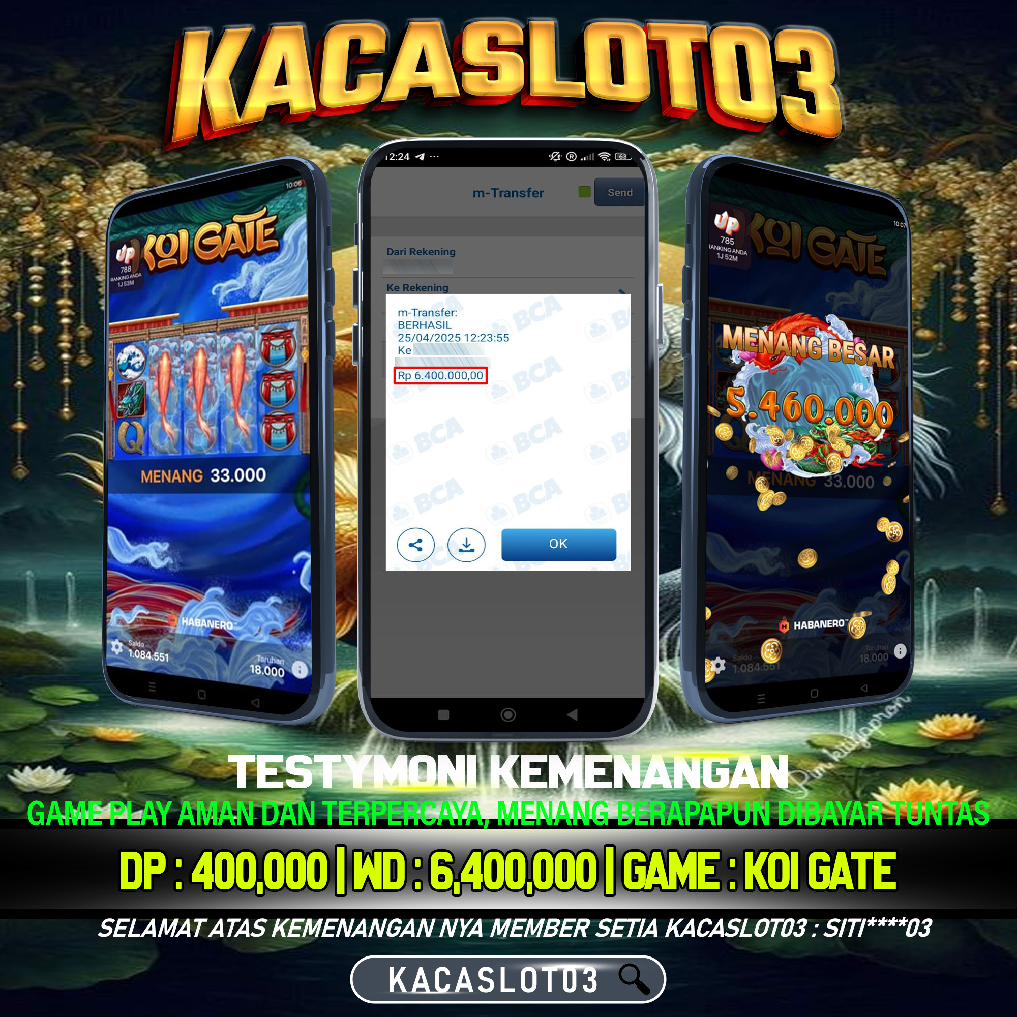 KACASLOT03 Bukti Kemenangan HABANERO – KOI GATE