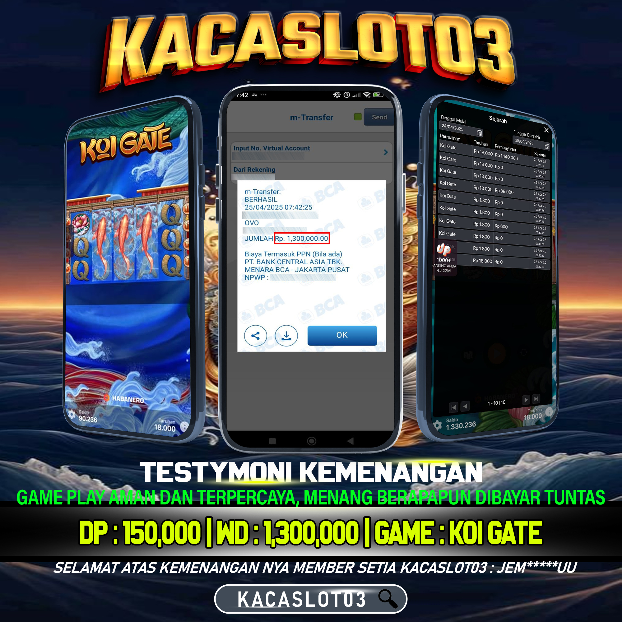 KACASLOT03 Bukti Kemenangan HABANERO – KOI GATE