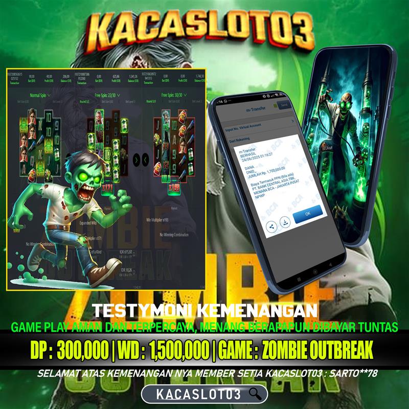 KACASLOT03 Bukti Kemenangan PGsoft ZOMBIE OUTBREAK