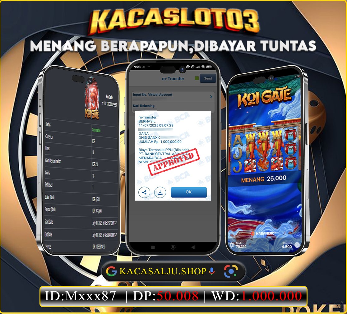 KACASLOT03 Bukti Kemenangan KOI GATE HABANERO