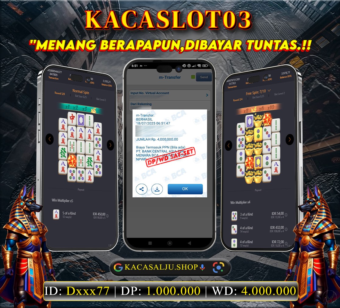 KACASLOT03 Bukti Kemenangan mahjong-ways2