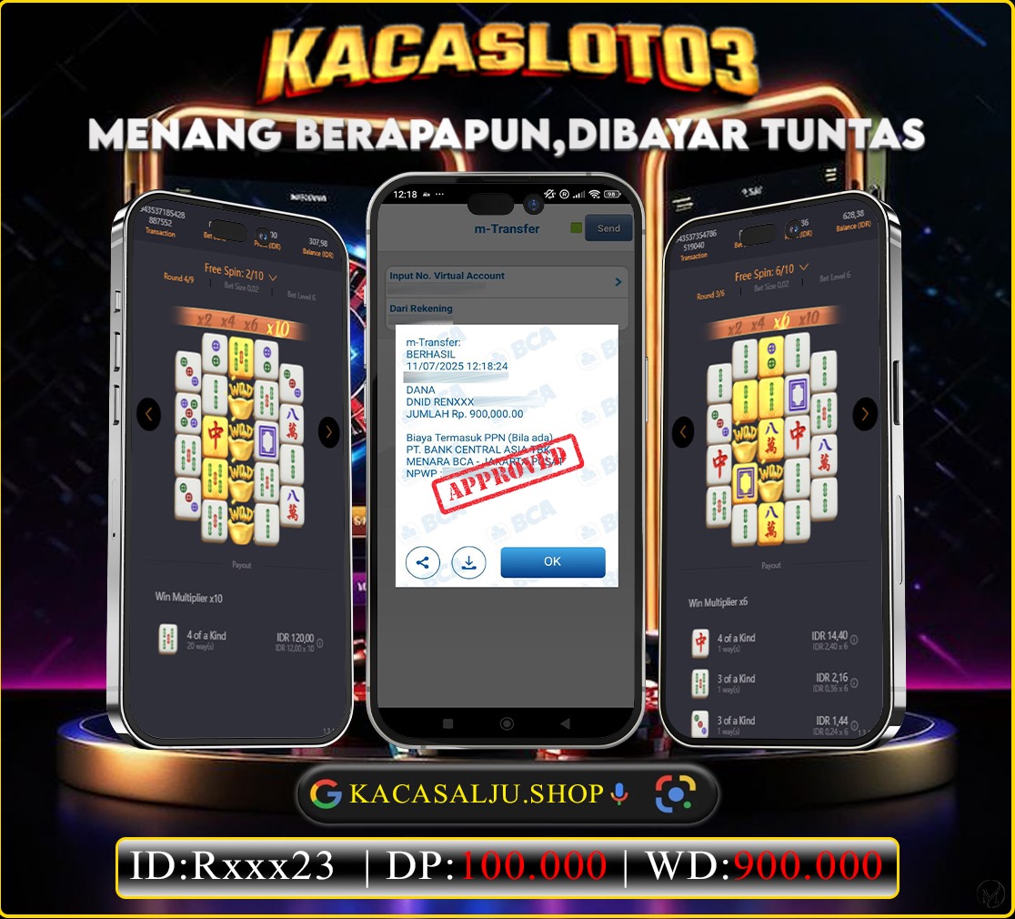 KACASLOT03 Bukti Kemenangan MAHJONG WAYS2