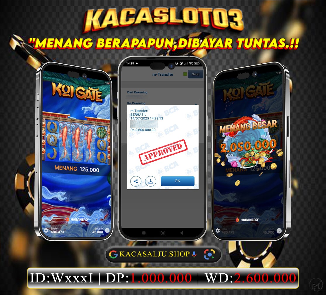 KACASLOT03 Bukti Kemenangan KOI GATE HABANERO