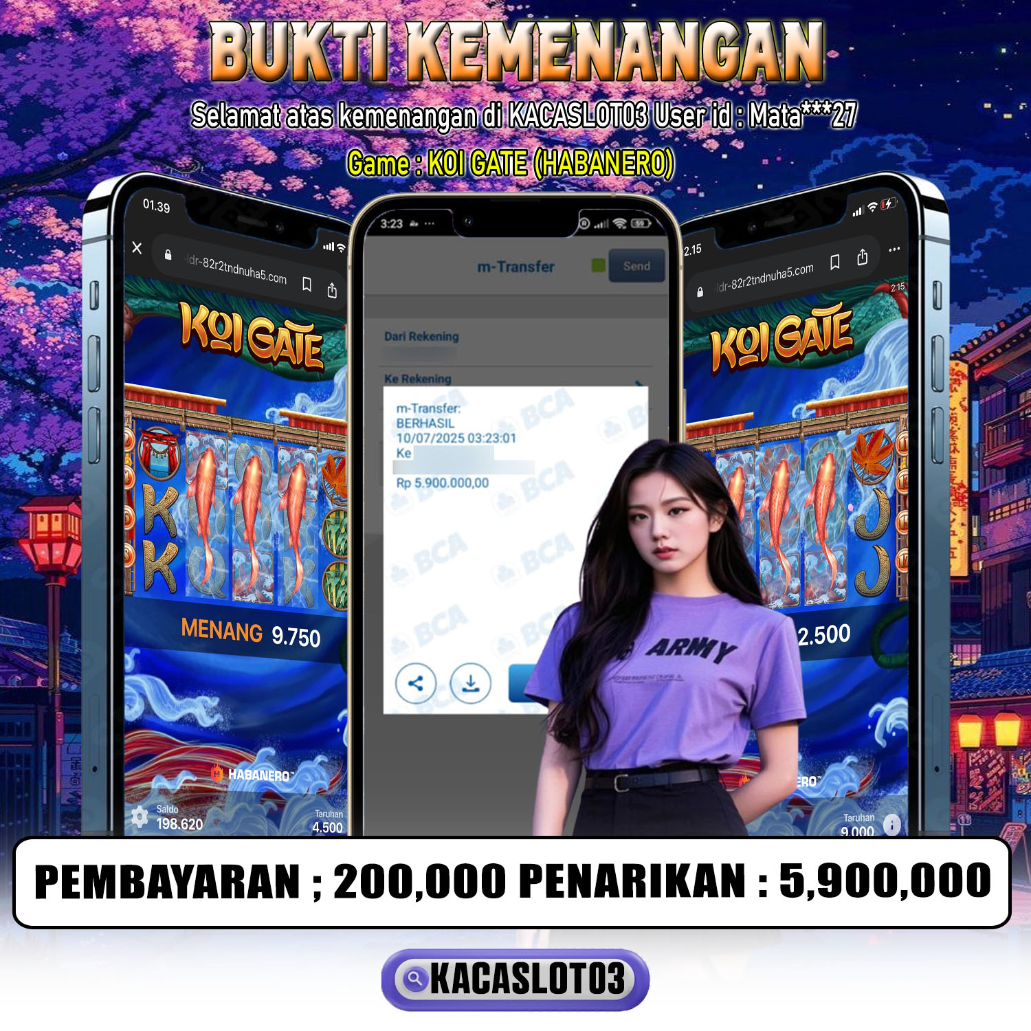 KACASLOT03 Bukti Kemenangan Habanero KOI GHATE