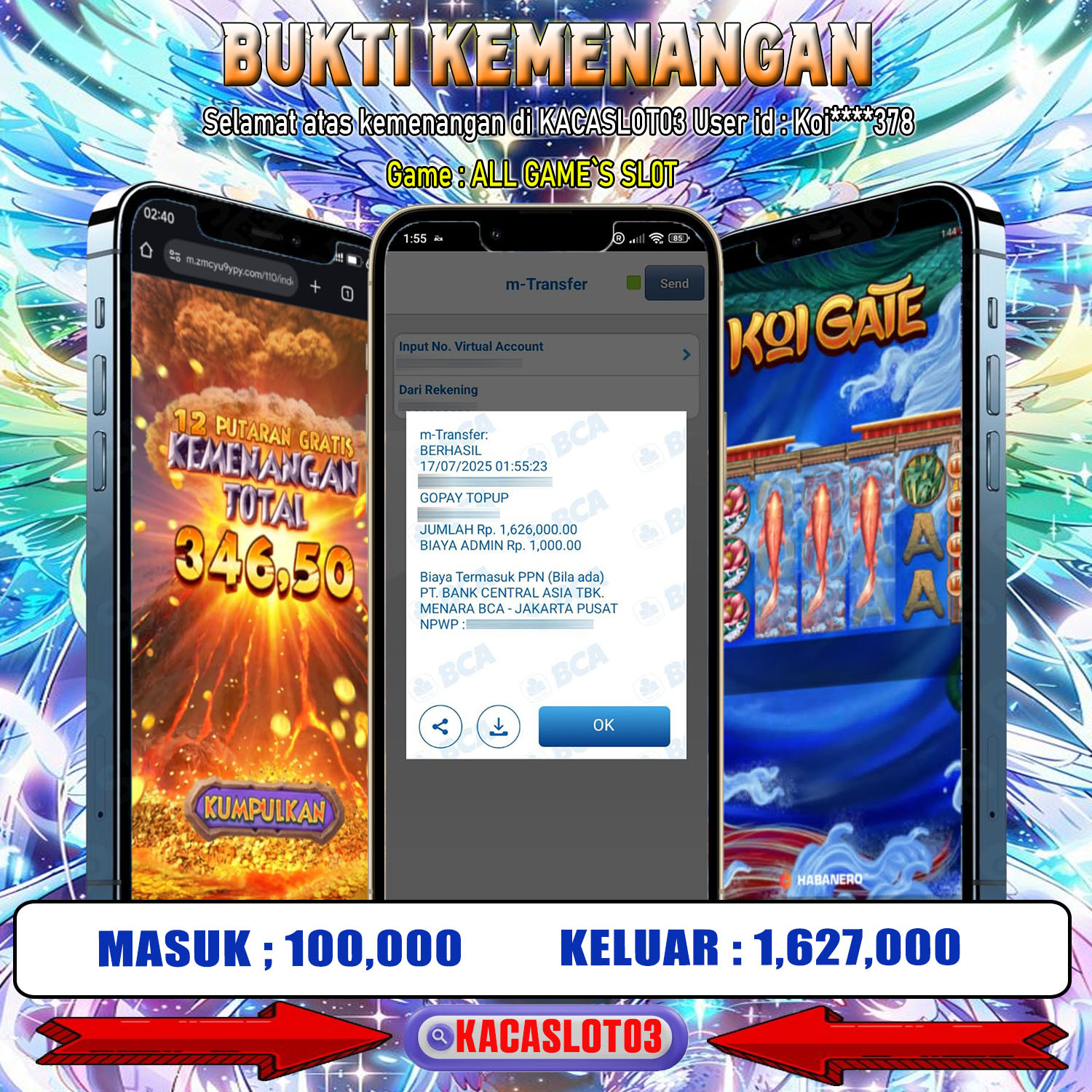 KACASLOT03 Bukti Kemenangan ALL GAME`S SL0T