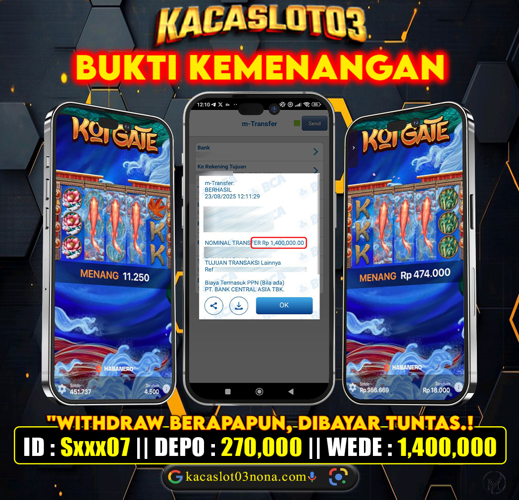 KACASLOT03 Bukti Kemenangan KOI GATE HABANERO
