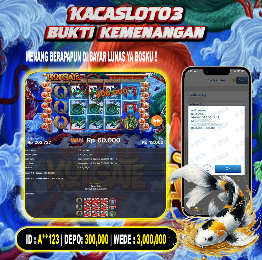 KACASLOT03 Bukti Kemenangan KOI GATE – HABANERO
