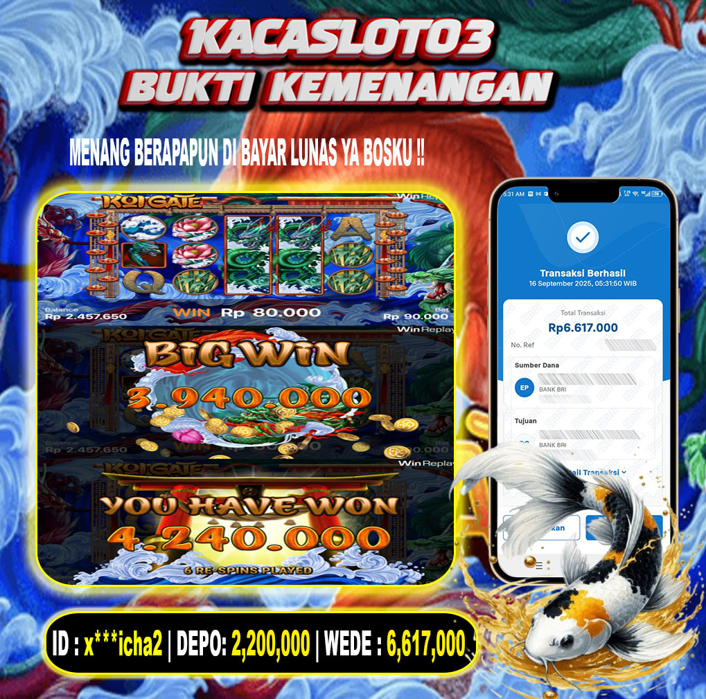 KACASLOT03 Bukti Kemenangan KOI GATE – HABANERO