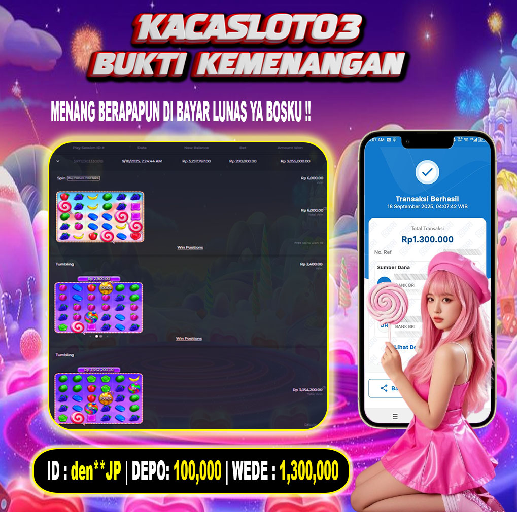 KACASLOT03 Bukti Kemenangan SWEET BONANZA 1000 – PRAGMATIC PLAY