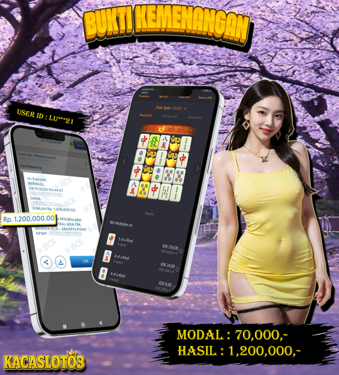 KACASLOT03 Bukti Kemenangan MAHJONG WAYS 2 – PG SOFT