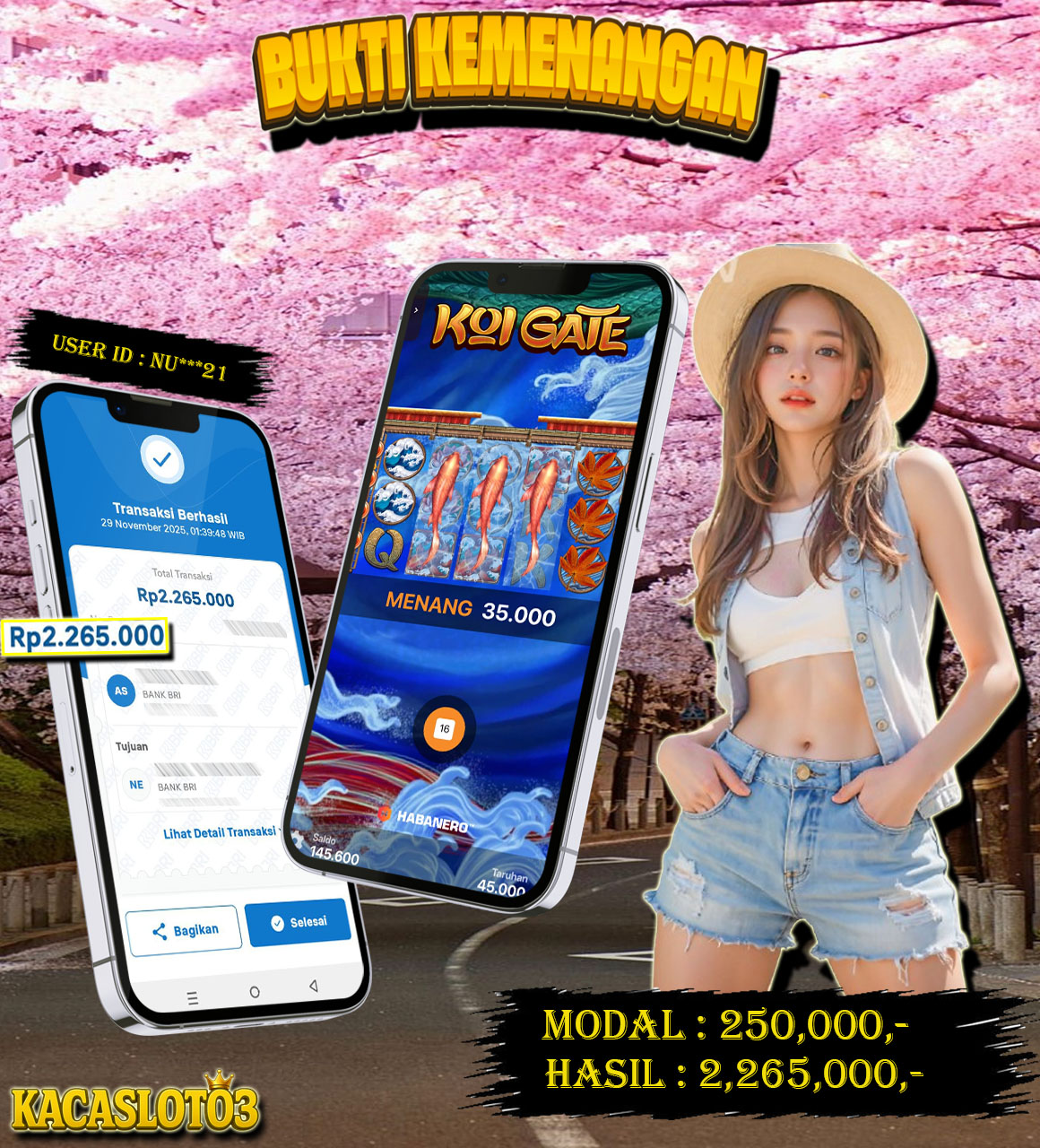 KACASLOT03 Bukti Kemenangan KOI GATE – HABANERO