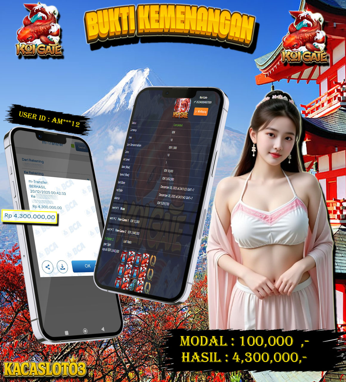 KACASLOT03 Bukti Kemenangan KOI GATE – HABANERO