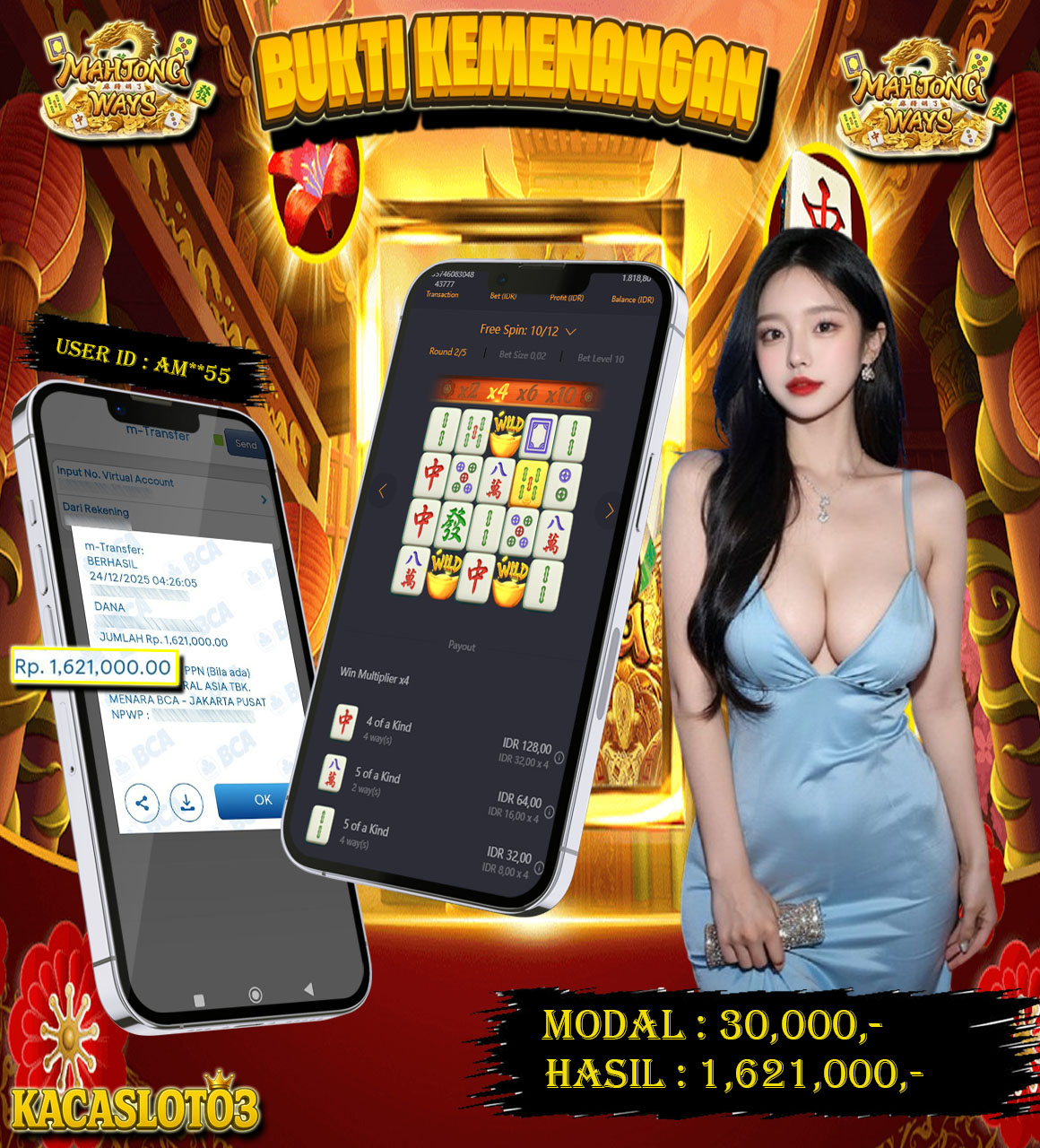 KACASLOT03 Bukti Kemenangan MAHJONG WAYS – PG SOFT