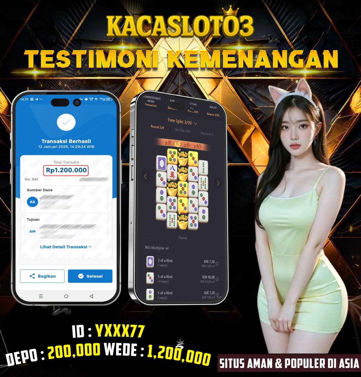 KACASLOT03 Bukti Kemenangan MAHJONG WAYS PG – SOFT
